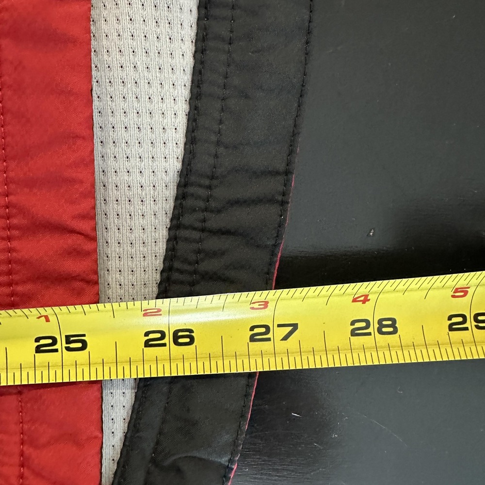 L.L.Bean Vest Mens Large‎ Red Black Full Zip Reflective Cycling Running Mesh - Picture 11 of 12